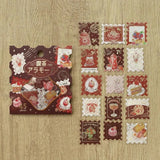 Zestaw naklejek Znaczki | Czerwona Kawiarnia