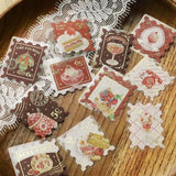 Zestaw naklejek Znaczki | Czerwona Kawiarnia