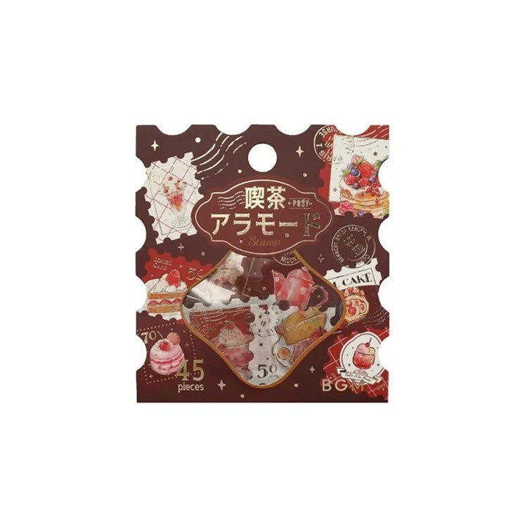 Zestaw naklejek Znaczki | Czerwona Kawiarnia