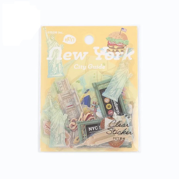 Zestaw naklejek City Guide | Nowy Jork