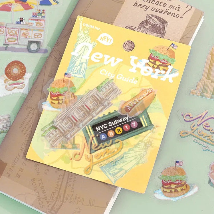 Zestaw naklejek City Guide | Nowy Jork