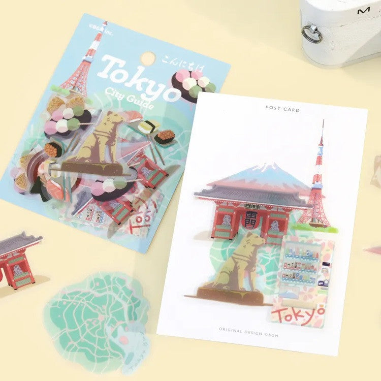 Zestaw naklejek City Guide | Tokio