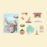 Zestaw naklejek City Guide | Tokio