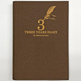 Dziennik 3-letni | Brązowy