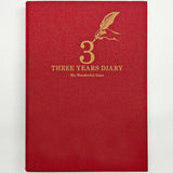 Dziennik 3-letni | Czerwony