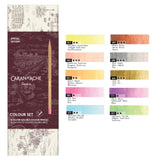 Set of 10 Caran d'Ache Toile De Jouy Watercolor Pencils | Limited Edition