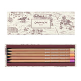 Set of 10 Caran d'Ache Toile De Jouy Watercolor Pencils | Limited Edition