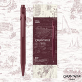 Caran d'Ache 849 Toile De Jouy Pen | Burgundy | Limited Edition