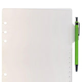 Wkład do segregatora A5 | Przekładka z uchwytem na długopis