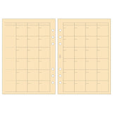 Wkład do segregatora A5 | Kalendarz wieczny miesięczny