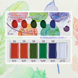 Farby akwarelowe Kuretake Gansai Tambi Granulating Colors 5 sztuk | 3