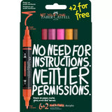 Faber-Castell Multimark Flame Acrylic Marker Set | 8 colours