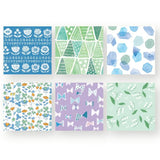 Papier do origami Mino Washi | Chłodne kolory