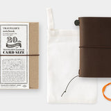 Traveler's Notebook Edycja Limitowana Card size | 20th Anniversary | Brązowy