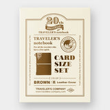 Traveler's Notebook Edycja Limitowana Card size | 20th Anniversary | Brązowy