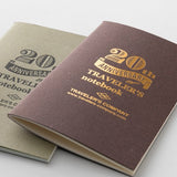 Traveler's Notebook Edycja Limitowana Card size | 20th Anniversary | Brązowy