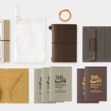 Traveler's Notebook Edycja Limitowana Card size | 20th Anniversary | Brązowy