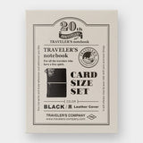 Traveler's Notebook Edycja Limitowana Card size | 20th Anniversary | Czarny