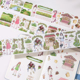 Taśma Washi Pre-Cut | Spacer wśród kwiatów