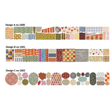Taśma Washi Pre-Cut | Kolorowe motywy