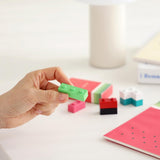 Kredki świecowe w kształcie klocków | Arbuz