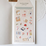 Naklejki washi Note & Wish | Kwiatowe Listy