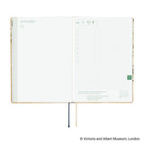 Kalendarz dzienny 2027 Hobonichi Hon A5 | V&A Series: Vine | Edycja angielska