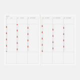 Kalendarz dzienny 2027 Hobonichi Techo Cousin A5 | Edycja angielska