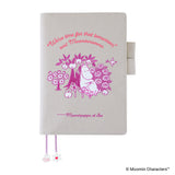 Okładka na kalendarz Hobonichi Techo A5 | Moomin: My Yard (Pink Gray)