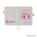 Okładka na kalendarz Hobonichi Techo A5 | Moomin: My Yard (Pink Gray)