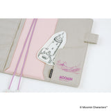 Okładka na kalendarz Hobonichi Techo A5 | Moomin: My Yard (Pink Gray)