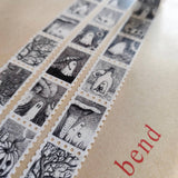 Taśma washi | Znaczki: Upiorny dzień