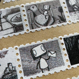 Taśma washi | Znaczki: Roboty