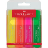 Zakreślacze Faber-Castell Fluo 4 sztuki