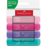Zakreślacze Faber-Castell 4 sztuki | Pastel