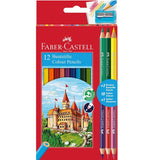 Kredki Faber-Castell Zamek 12+3 sztuk