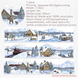 Taśma Washi Pre-Cut | Zimowy świat