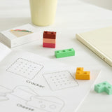 Kredki świecowe w kształcie klocków | Kanapka