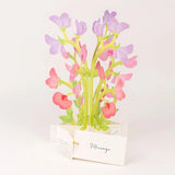 Kartka okolicznościowa 3D Blooming | Groszek pachnący