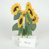 3D Blooming Greeting Card | Sunflowers