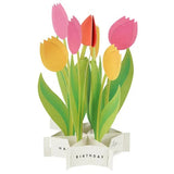 Kartka okolicznościowa 3D Blooming | Tulipany