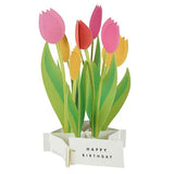 Kartka okolicznościowa 3D Blooming | Tulipany
