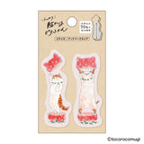 Marque-pages adhésifs | Chatons aux fraises