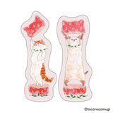 Marque-pages adhésifs | Chatons aux fraises