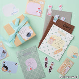 Marque-pages adhésifs | Chatons aux fraises