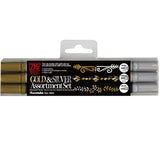 Zestaw pisaków Kuretake Zig Gold & Silver Assortment Set