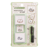 Kutsuwa Hancoco Slide Stamp Set | Bento