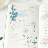 Zestaw naklejek Kwitnące kwiaty | Niebieskie