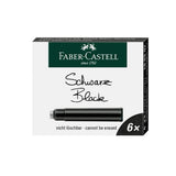 Naboje Faber-Castell Czarne 6 sztuk
