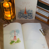 Notatnik ilustrowany L'apres-midi | Tokyo Tower by Night